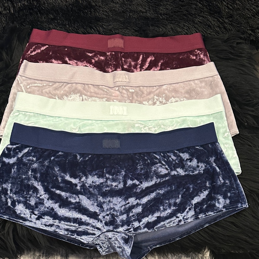 Victoria's Secret Velvet Panties - Multi-Color Set